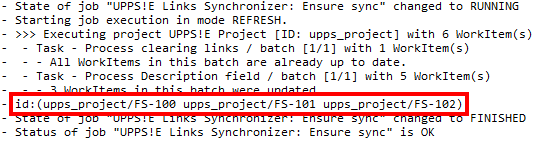 Links Synchronizer Job Details